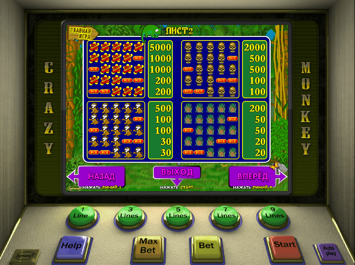 игровой автомат обезьянки скачать
