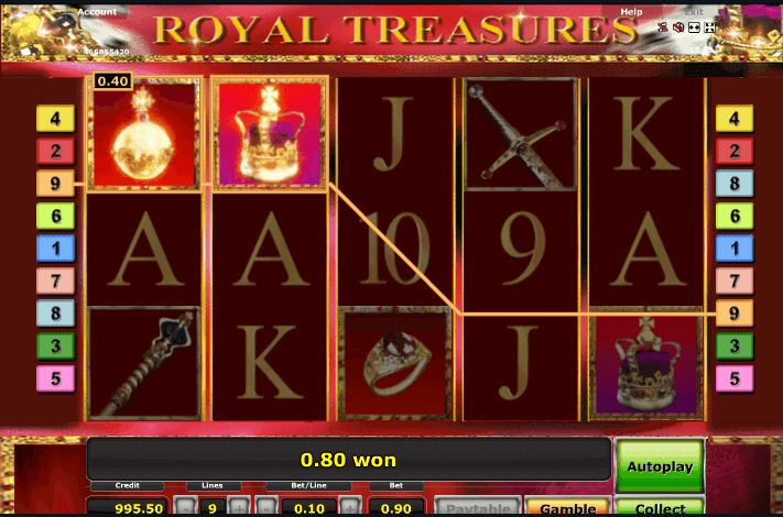 игровой автомат royal treasures
